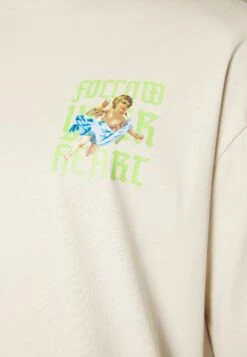 YOURTURN Unisex - T-Shirt Print - Beige -Aanbiedingen Yourturn Winkel 027a1916b2584855ac86edc38b572444