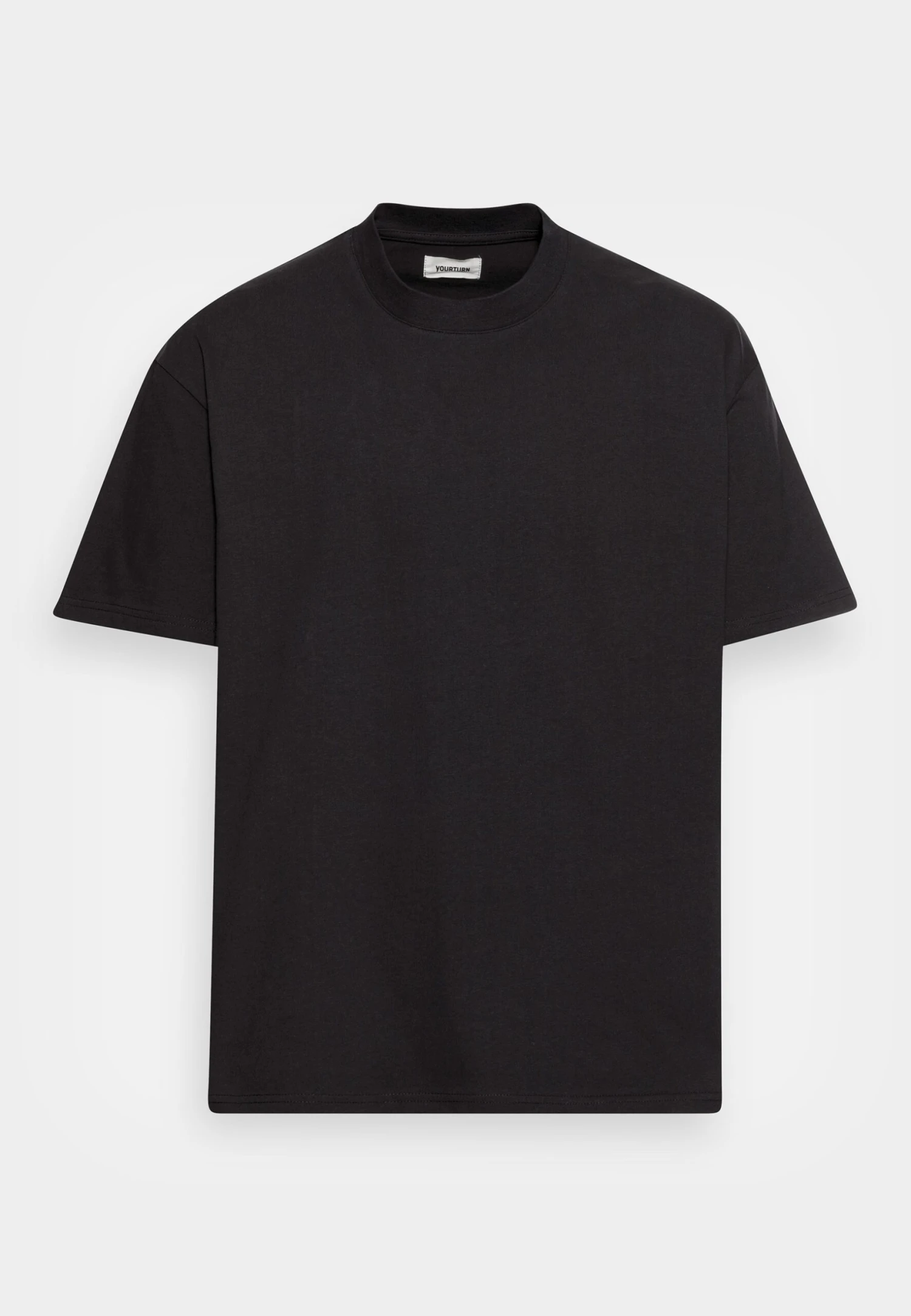 YOURTURN Heavy Weight Tee Unisex - T-Shirt Basic - Black 4 YOURTURN Heavy Weight Tee Unisex - T-Shirt Basic - Black - Afbeelding 4