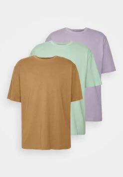 YOURTURN 3Pack Unisex - T-Shirt Basic - Light Green/Lilac/Light Brown -Aanbiedingen Yourturn Winkel 2ed8114ce3474a2bb4c76e33887aa7fd