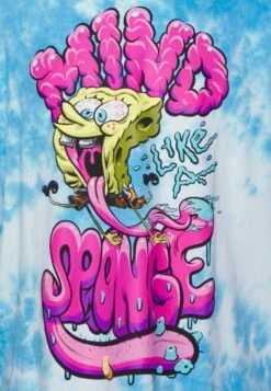 YOURTURN Spongebob Tie Dye Graphic Tee - T-Shirt Print - Blue -Aanbiedingen Yourturn Winkel 40875b87dec64753aa40d175f8bdc22e