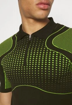 YOURTURN Unisex - Poloshirt - Black/Green -Aanbiedingen Yourturn Winkel 55d461bd263e4076ade0a1ccce803e32