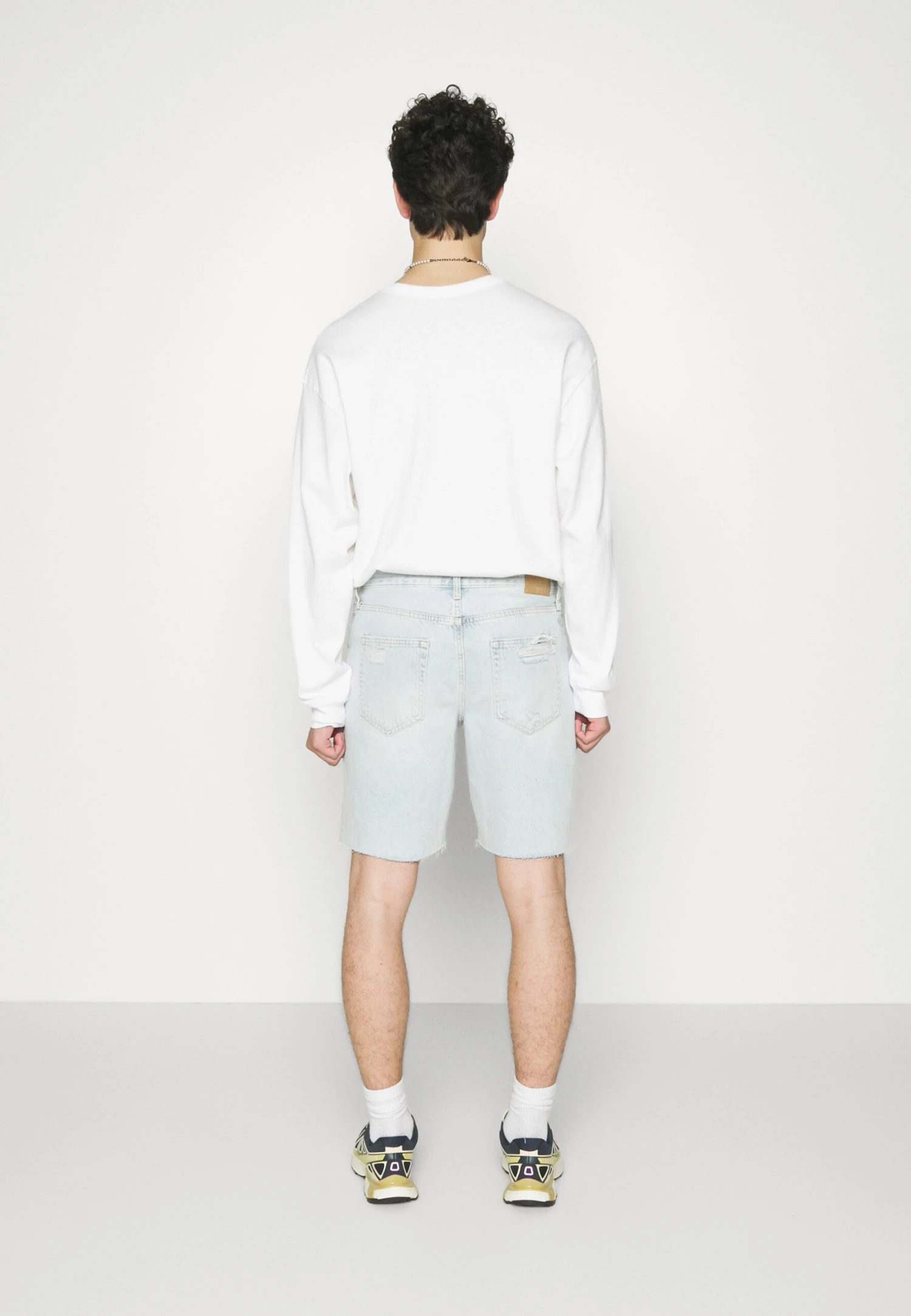 YOURTURN Unisex - Jeansshort - Light Blue Denim 4 YOURTURN Unisex - Jeansshort - Light Blue Denim - Afbeelding 4