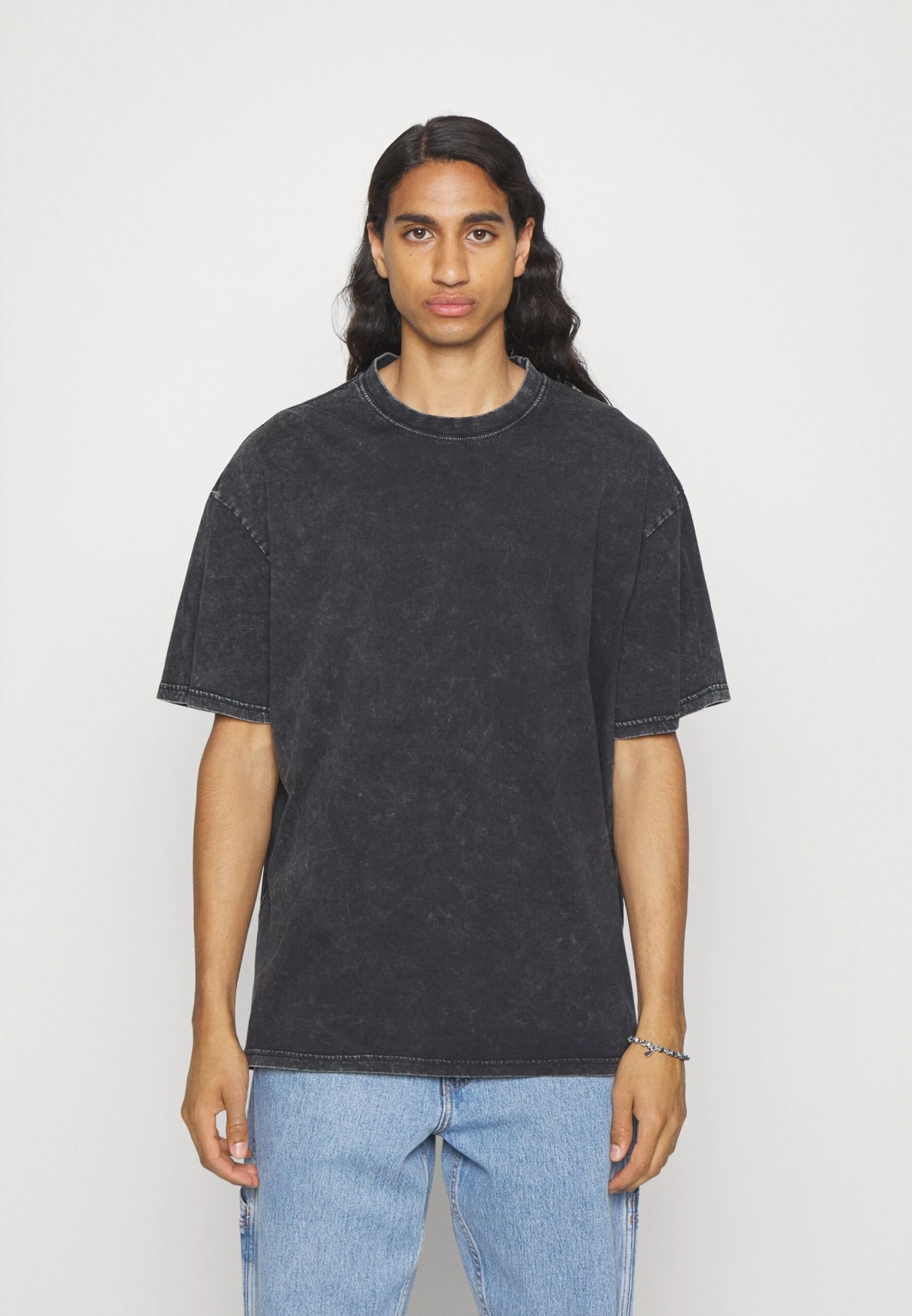 YOURTURN Unisex - T-Shirt Print - Mottled Black 1 YOURTURN Unisex - T-Shirt Print - Mottled Black