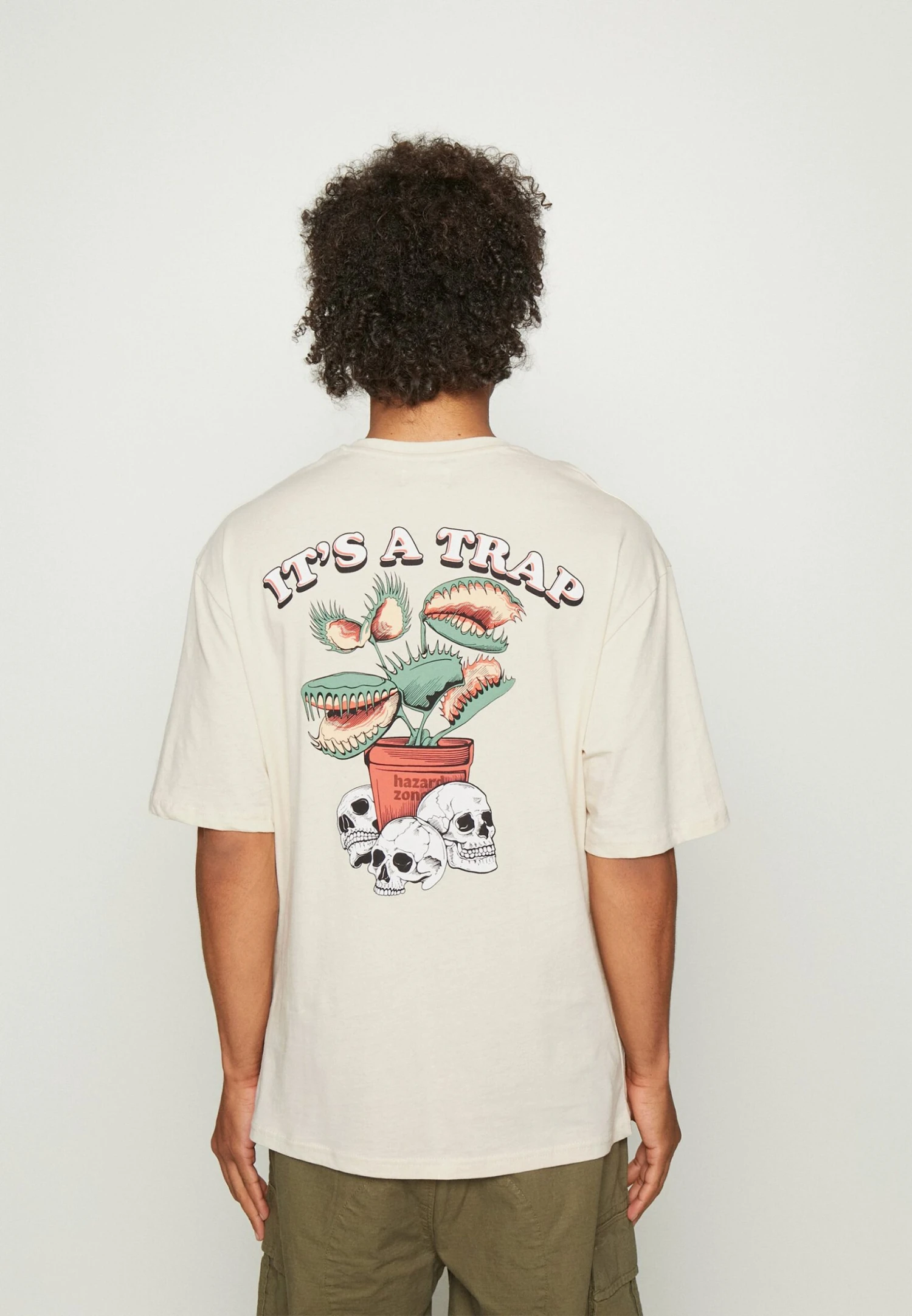 YOURTURN SkullGraphic- T-Shirt Print - Beige 3 YOURTURN SkullGraphic- T-Shirt Print - Beige - Afbeelding 3