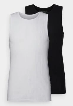YOURTURN Slim Fit Ribbed Tank Unisex 2 Pack- Top - White/Black 12 YOURTURN Slim Fit Ribbed Tank Unisex 2 Pack- Top - White/Black -Aanbiedingen Yourturn Winkel 9bef1e2c291b408494d2cd2eeb9b8cc1
