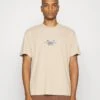 YOURTURN Unisex - T-Shirt Print - Tan