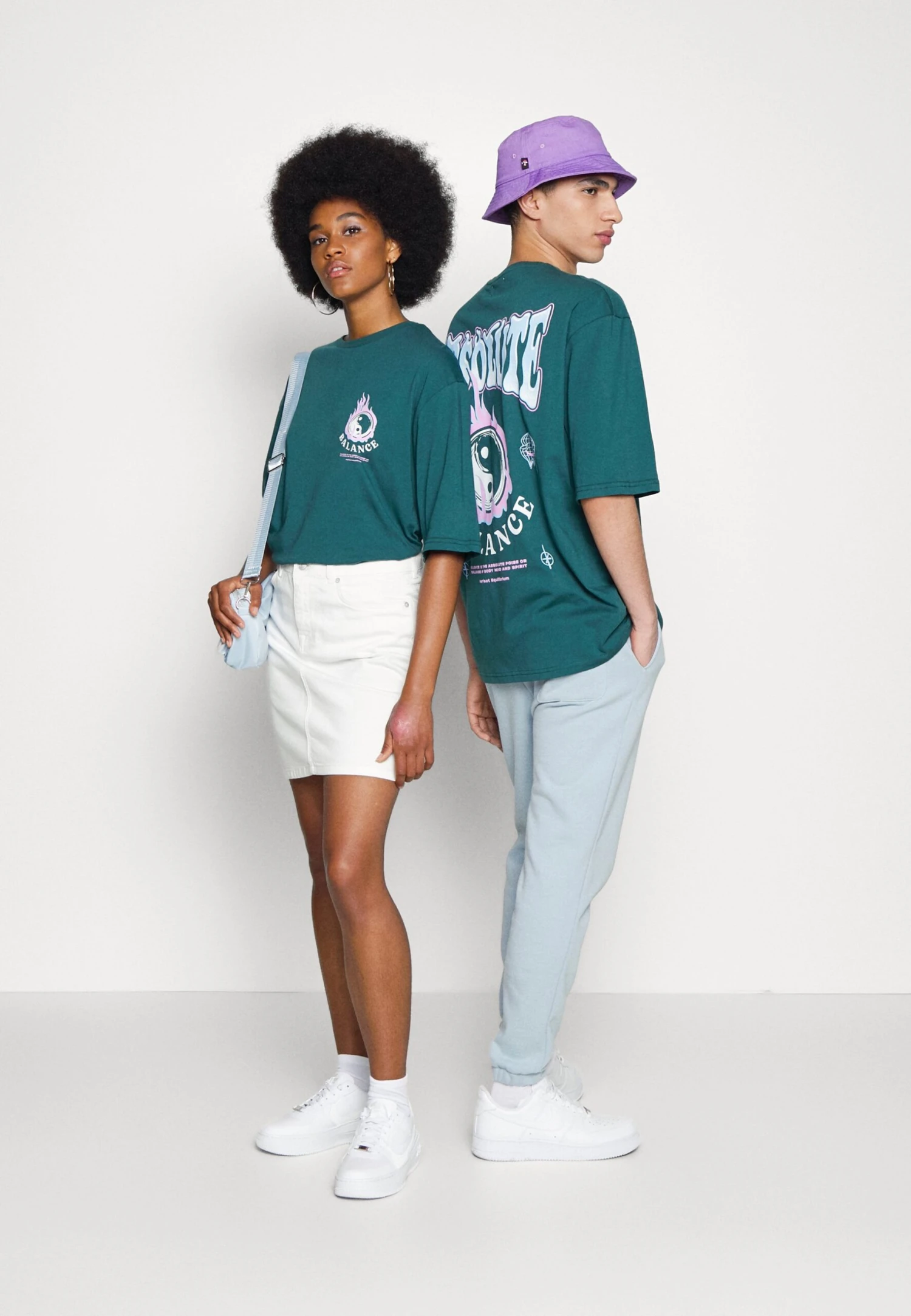 YOURTURN Unisex - T-Shirt Print - Dark Green 2 YOURTURN Unisex - T-Shirt Print - Dark Green - Afbeelding 2