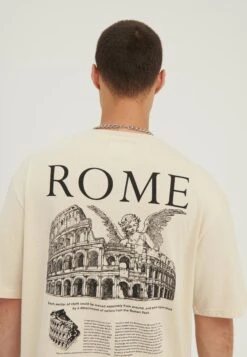 YOURTURN Rome Tee Unisex - T-Shirt Print - Mottled Light Brown -Aanbiedingen Yourturn Winkel c774f4903f4a4a26b535e119279a3abe