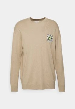 YOURTURN Crewneck With A Flower - Trui - Beige -Aanbiedingen Yourturn Winkel d4257cdb440247a68158075ba029f34e
