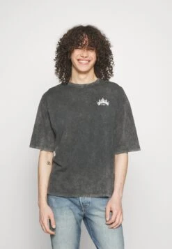 YOURTURN Skull Graphic Tee Unisex - T-Shirt Print - Mottled Black -Aanbiedingen Yourturn Winkel da5ddb789f454a678b4b27212f932166