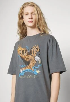 YOURTURN Unisex - T-Shirt Print - Mottled Black -Aanbiedingen Yourturn Winkel dbb1140a540b4b5d88e6dd57bb2e23c4