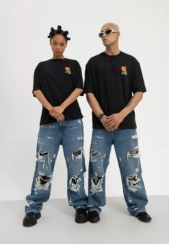 YOURTURN Unisex - Relaxed Fit Jeans - Light Blue Denim -Aanbiedingen Yourturn Winkel e102394d654b4725951fac5e40f5275a