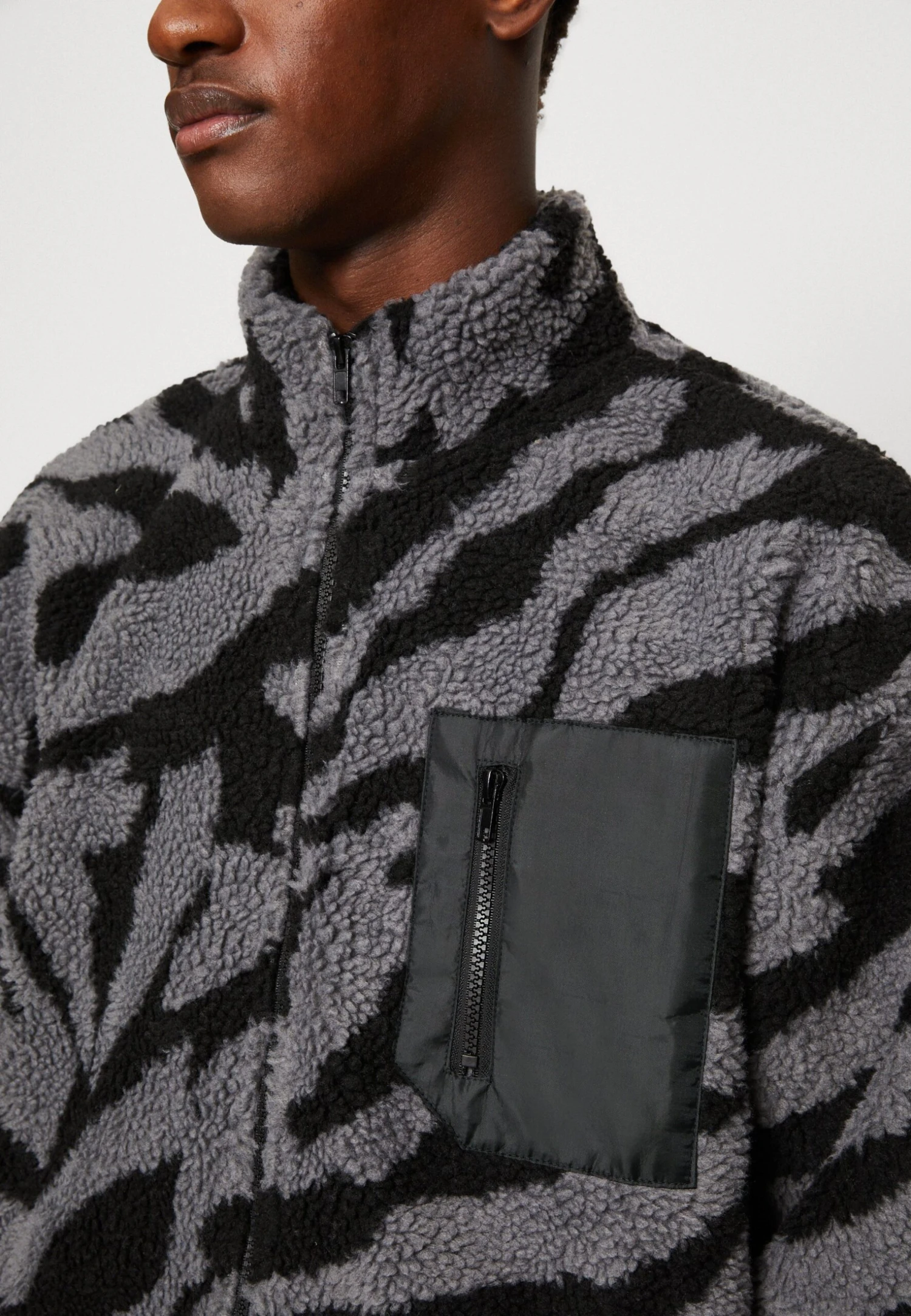 YOURTURN Unisex - Fleecejas - Grey 6 YOURTURN Unisex - Fleecejas - Grey - Afbeelding 6