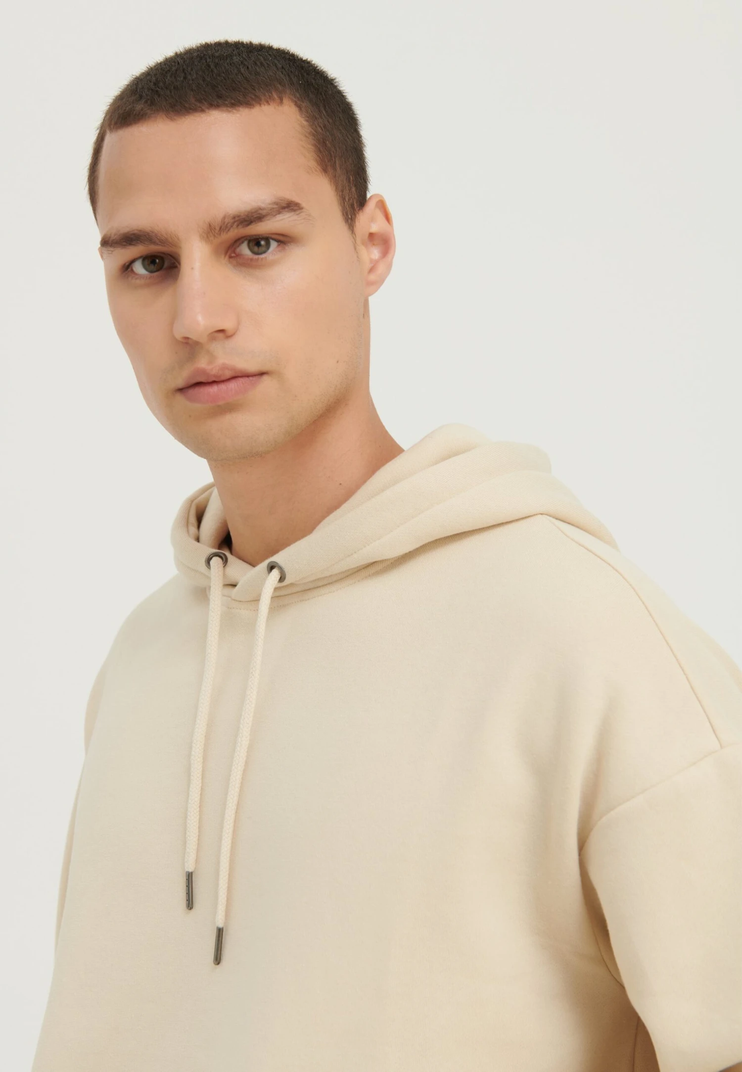 YOURTURN Unisex - Hoodie - Beige 5 YOURTURN Unisex - Hoodie - Beige - Afbeelding 5
