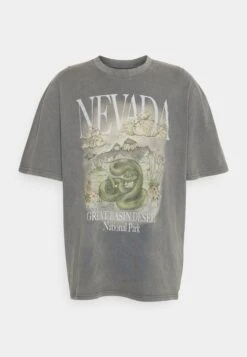 YOURTURN Nevada Wash Graphic Tee Washed - T-Shirt Print - Charcoal 8 YOURTURN Nevada Wash Graphic Tee Washed - T-Shirt Print - Charcoal -Aanbiedingen Yourturn Winkel e59d9e6423b9457a9c28d61bafaf9fe9