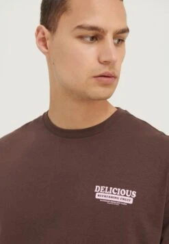 YOURTURN Unisex - T-Shirt Print - Brown -Aanbiedingen Yourturn Winkel e69624d641f14794b4f668b4cc2b8b7b