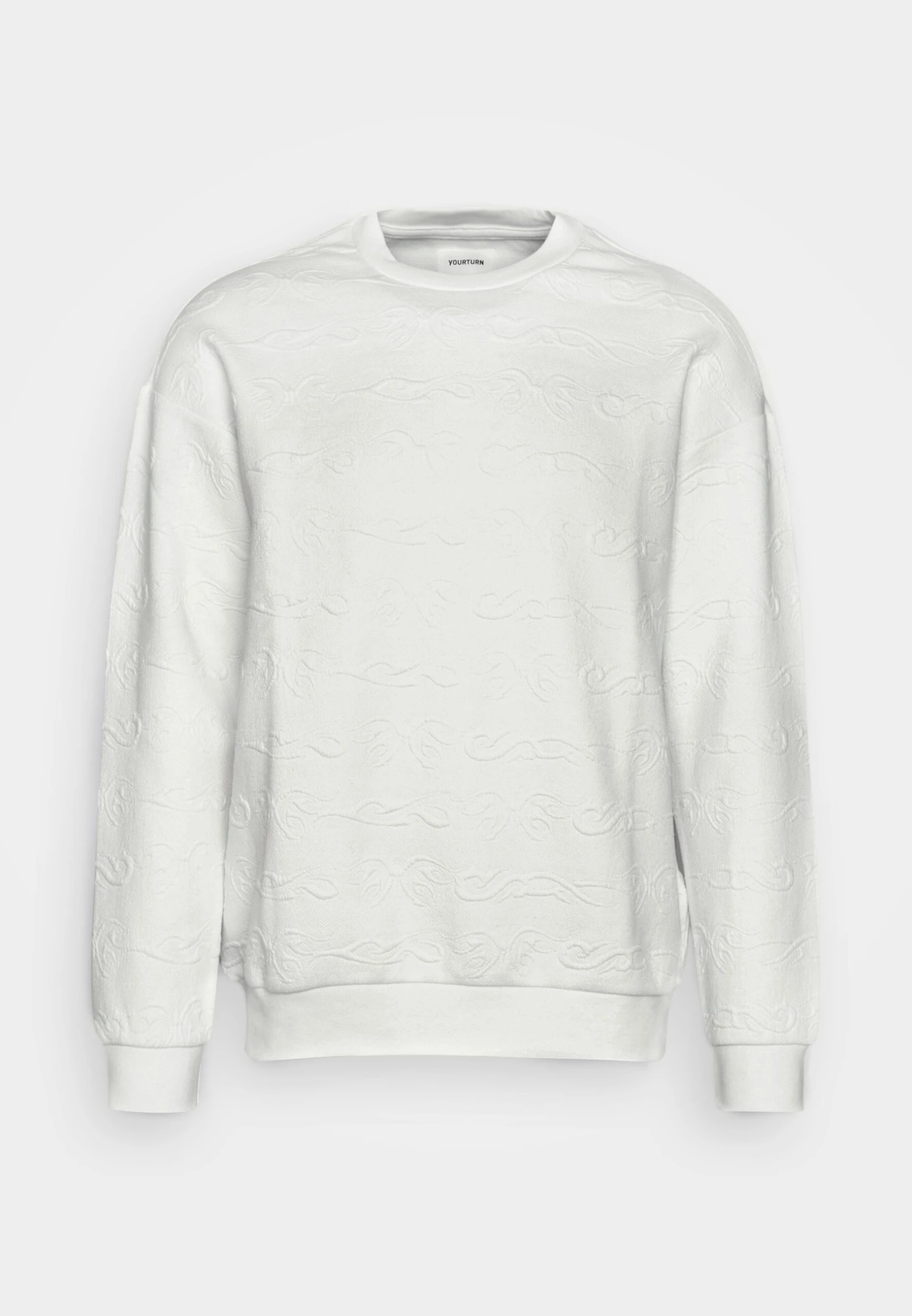 YOURTURN Tribal Embossed Unisex - Sweater - Off White 5 YOURTURN Tribal Embossed Unisex - Sweater - Off White - Afbeelding 5