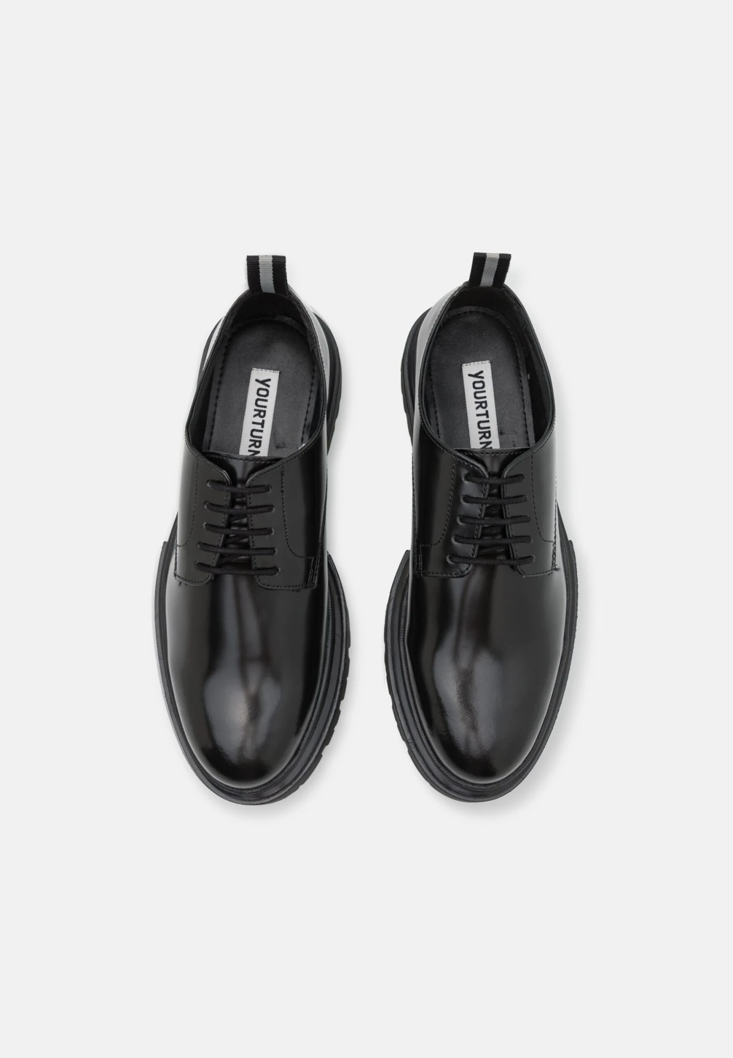 YOURTURN Leather Unisex - Sportieve Veterschoenen - Black 4 YOURTURN Leather Unisex - Sportieve Veterschoenen - Black - Afbeelding 4