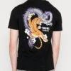 YOURTURN Dragon Tiger Tee - T-Shirt Print - Black