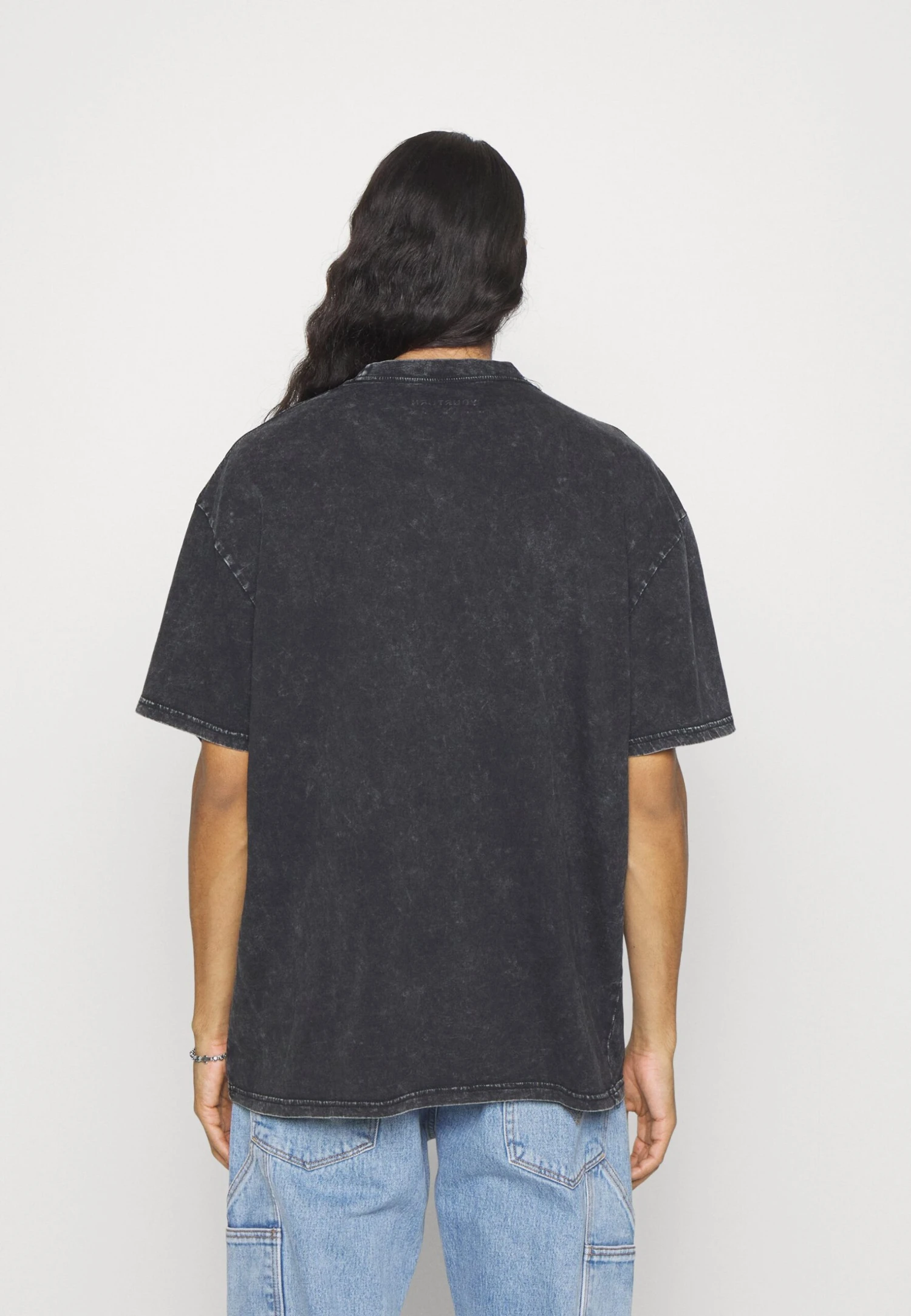 YOURTURN Unisex - T-Shirt Print - Mottled Black 3 YOURTURN Unisex - T-Shirt Print - Mottled Black - Afbeelding 3