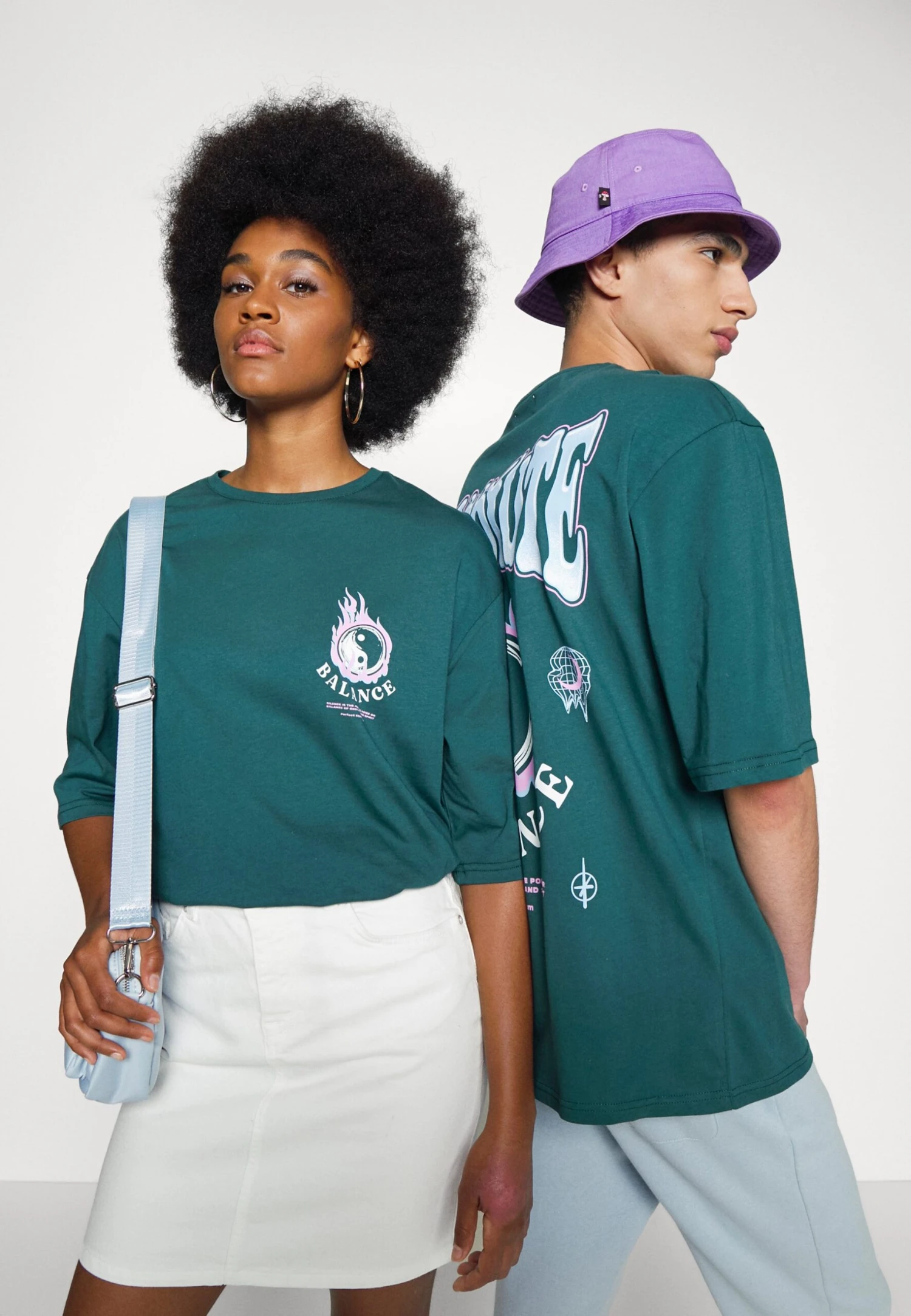 YOURTURN Unisex - T-Shirt Print - Dark Green 5 YOURTURN Unisex - T-Shirt Print - Dark Green - Afbeelding 5